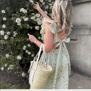 H&M wildflower poplin dress